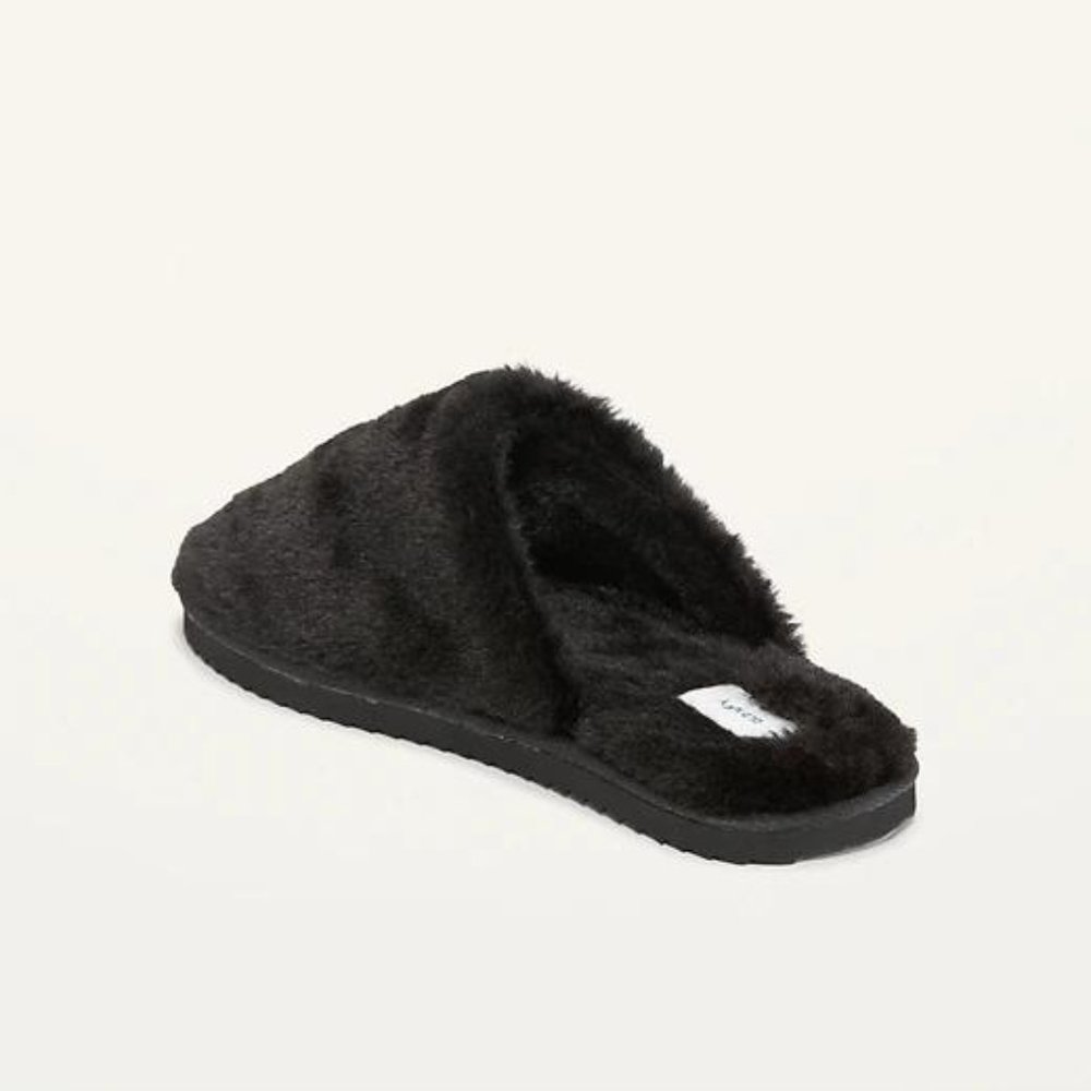 Old Navy Cozy Faux-Fur Mule Slippers for Women New - Picture 4 of 4